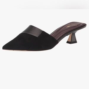 SARTO By Franco Sarto Black Suede Mules